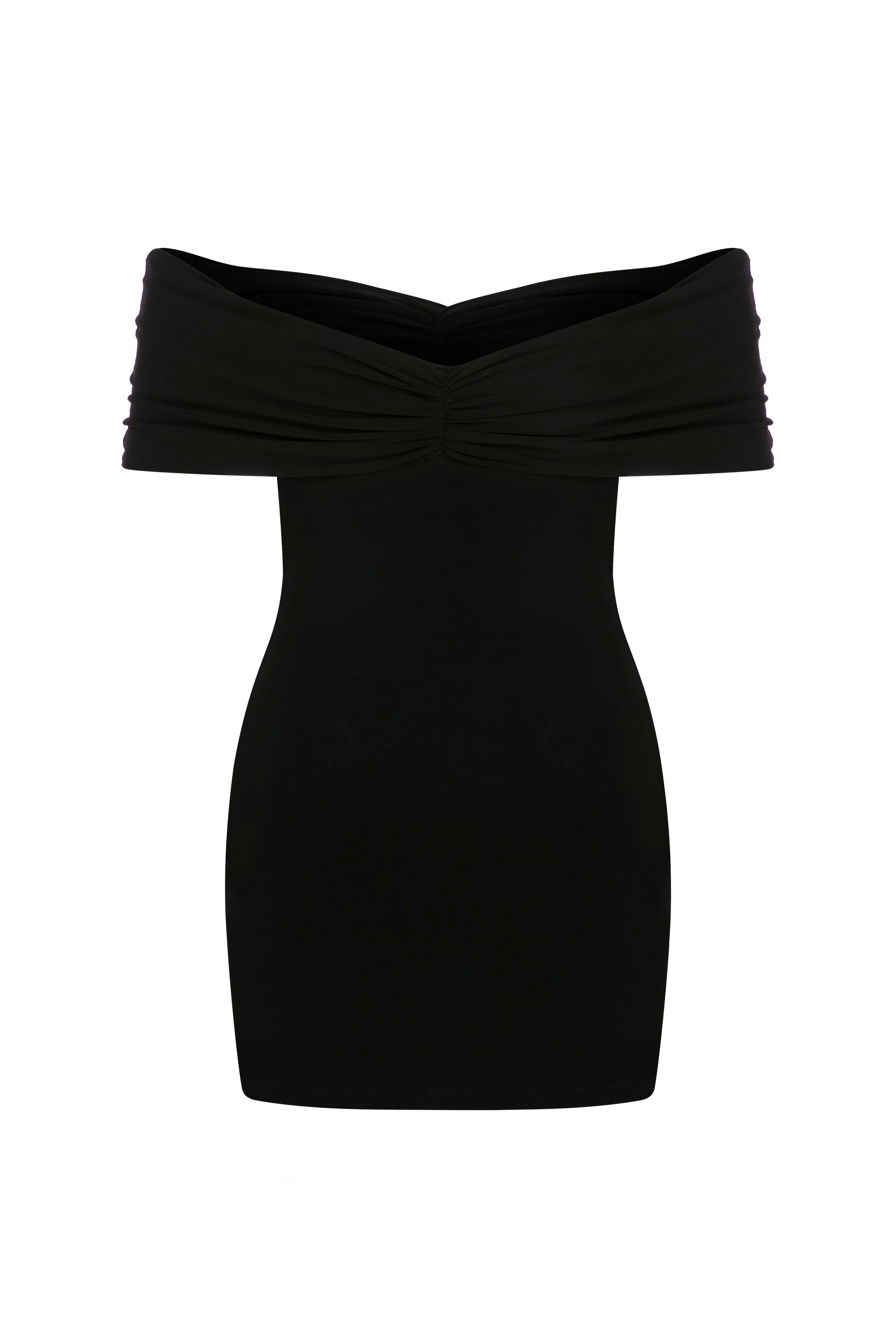 ALESSA Black Mini Dress