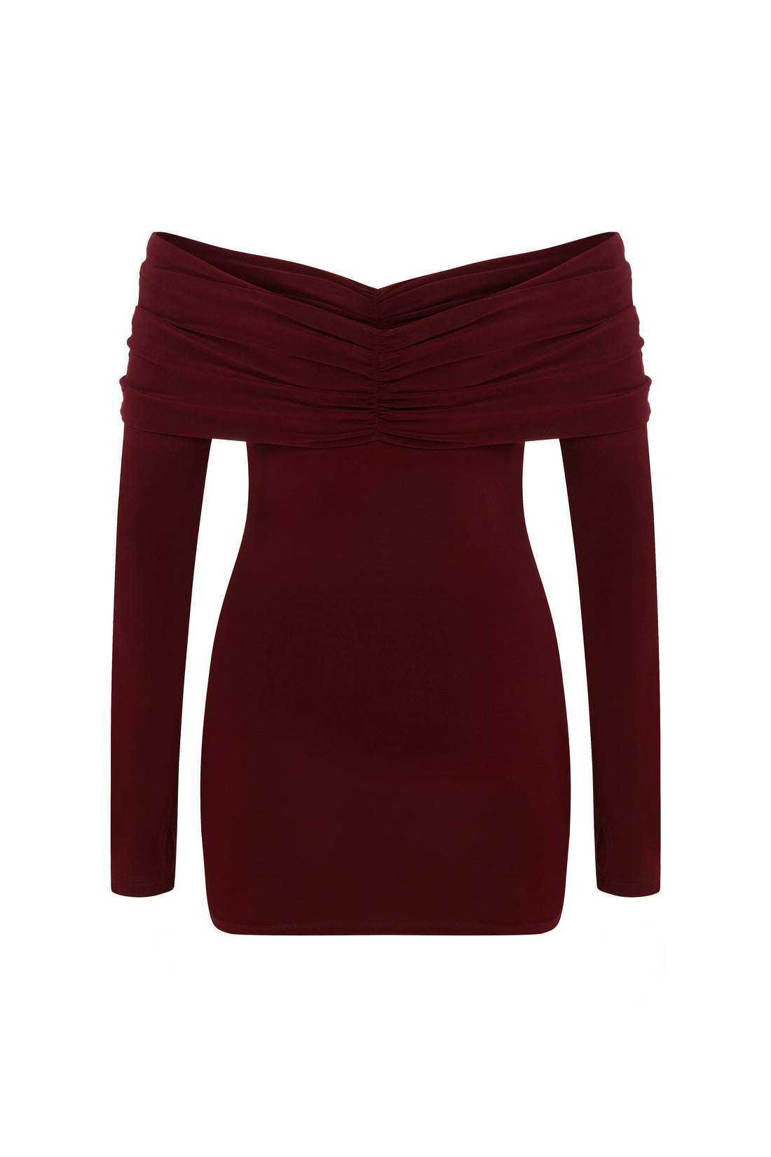 GIGI Burgundy Mini Dress