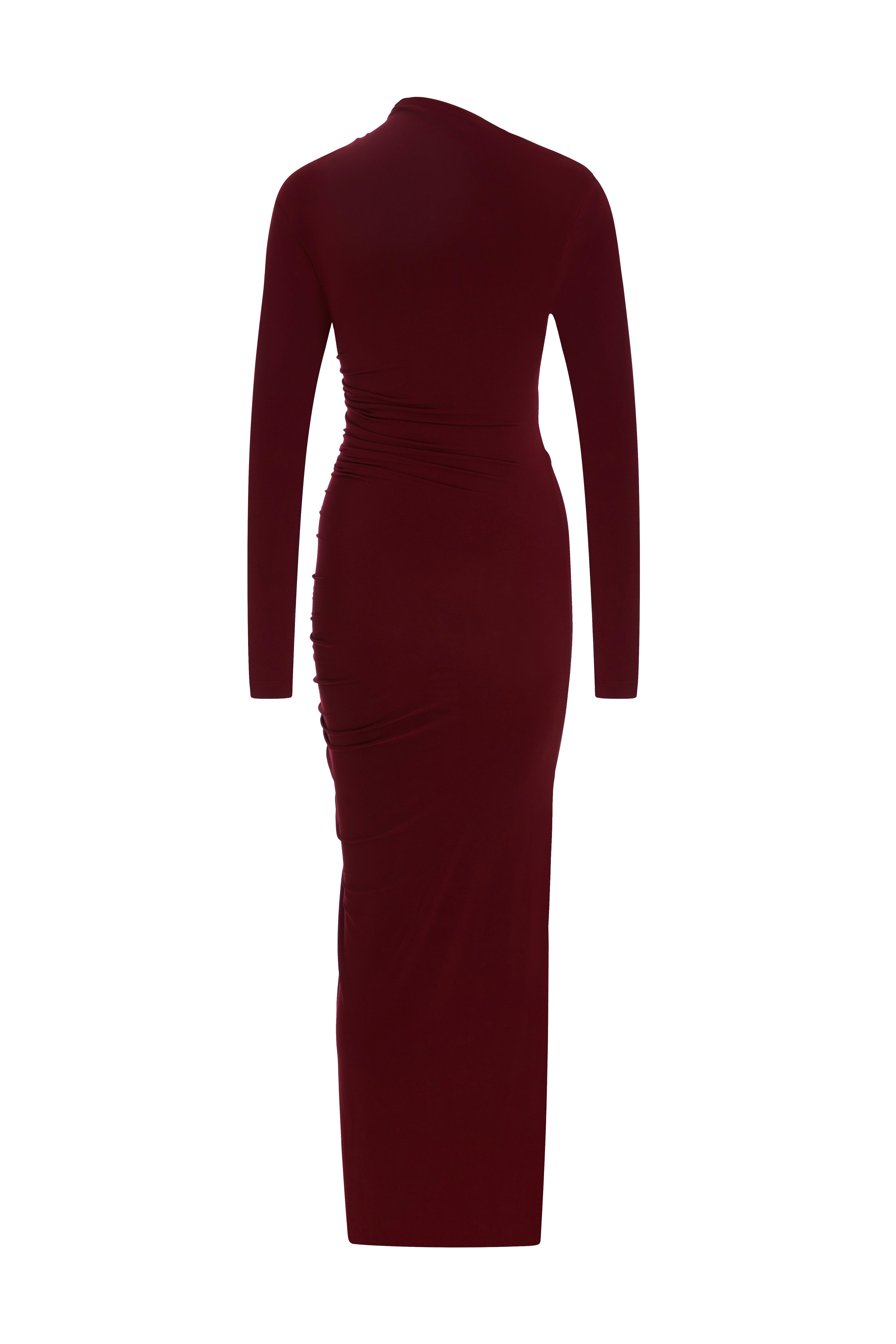 NAOMI Burgundy Maxi Dress