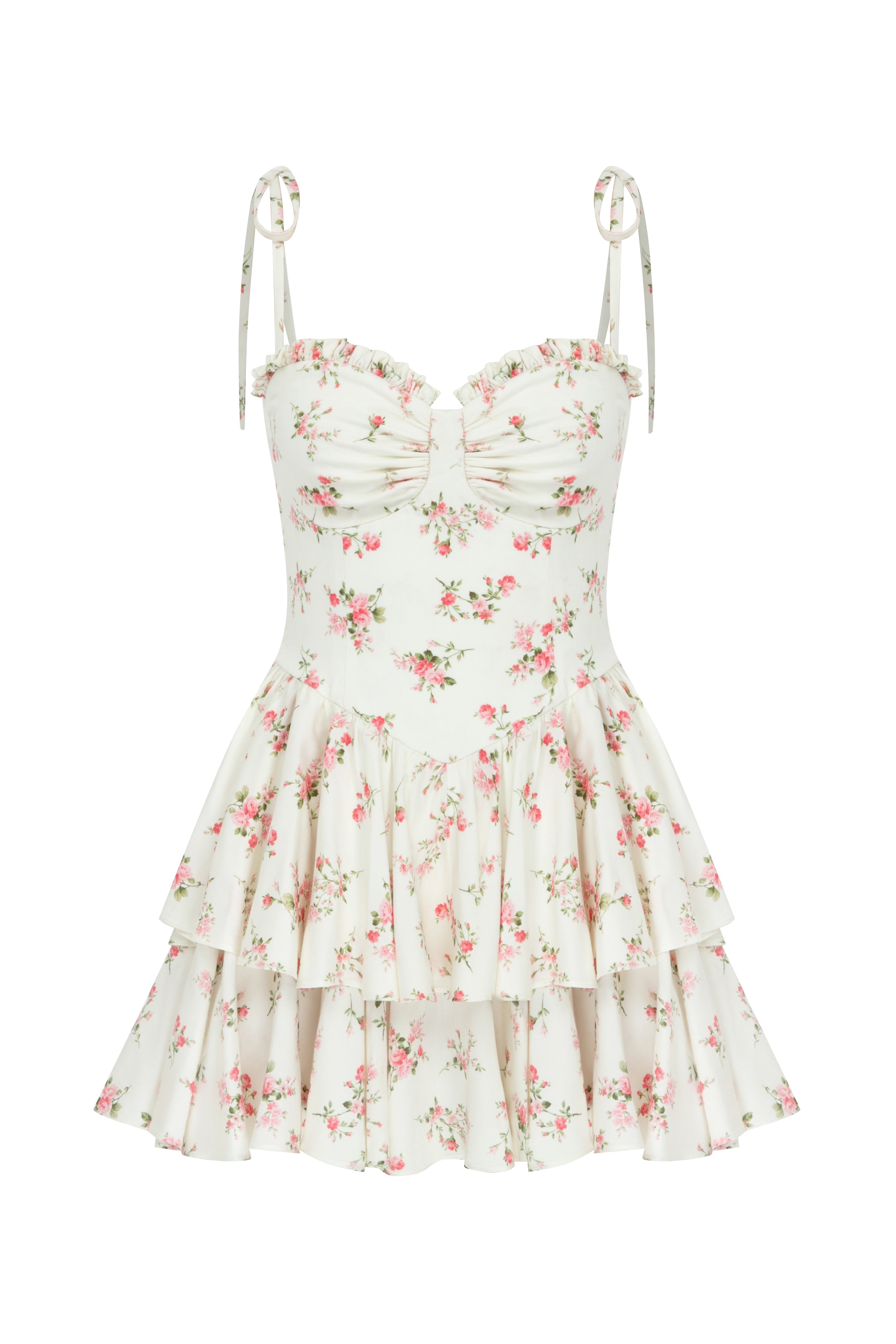 Flower Bombshell Mini Dress