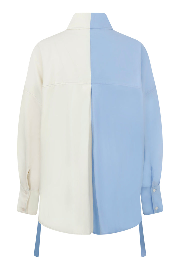 KAILEY BLUE SHIRT DRESS