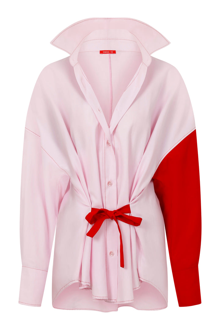 KAILEY PINK SHIRT DRESS