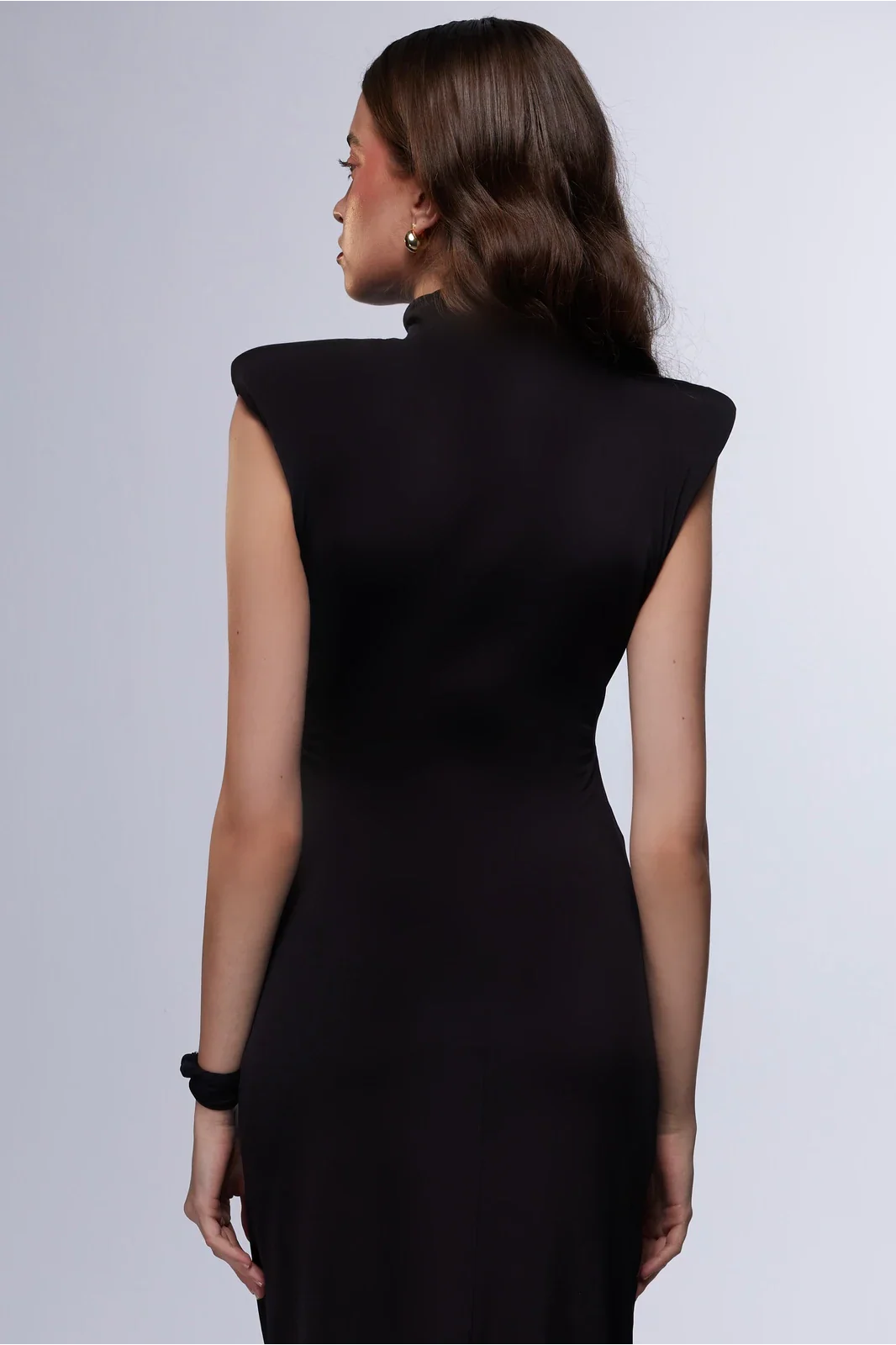 La Diva Noire - Kesik Detaylı Uzun Elbise