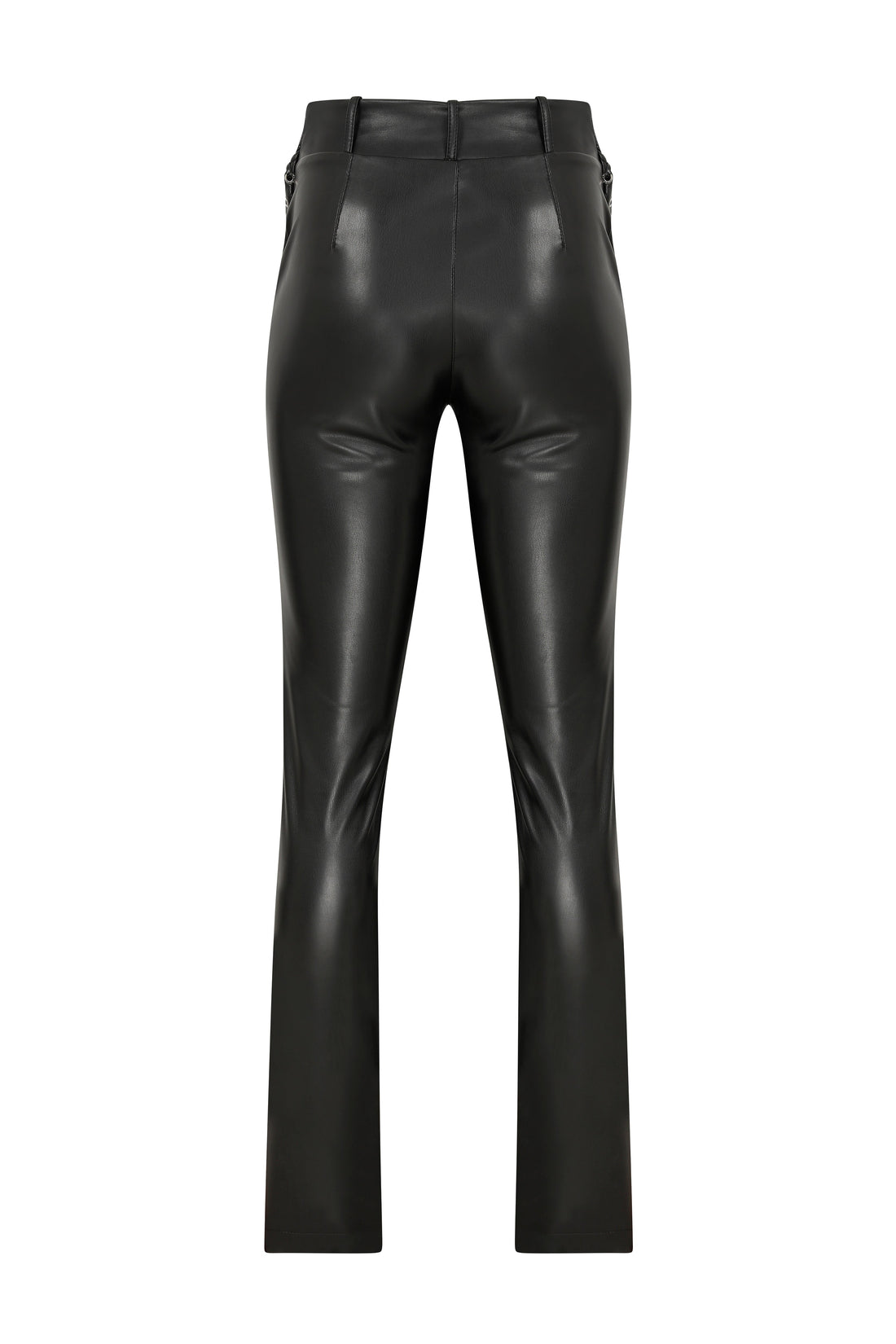 Laced Vegan Leather Pants
