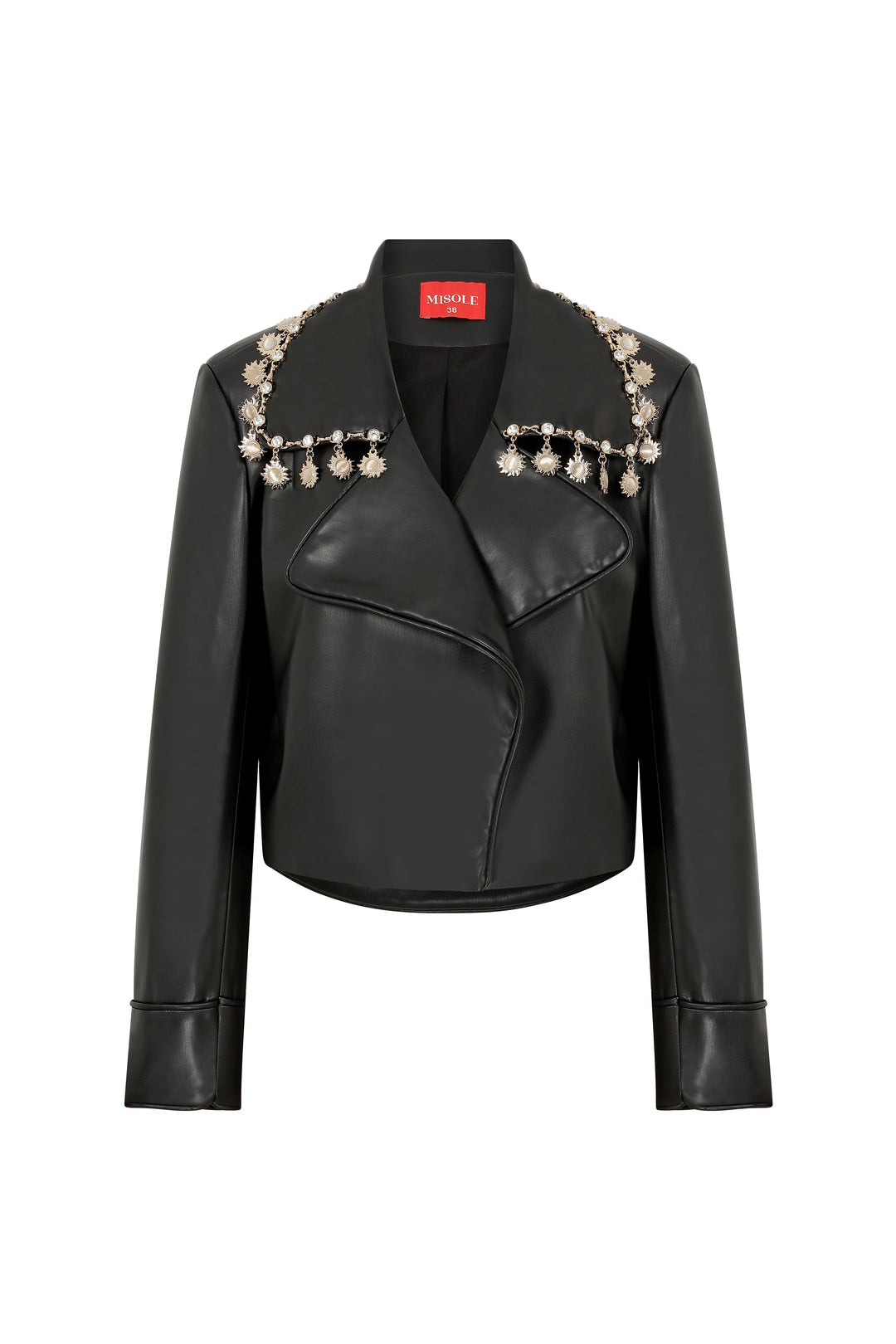 BLACK ETERNITY VEGAN LEATHER JACKET