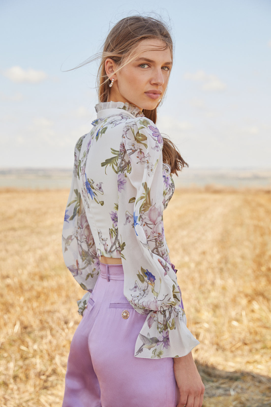 FLORAL LONG SLEEVE TOP